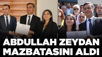 DEM Partili Abdullah Zeydan mazbatasını aldı