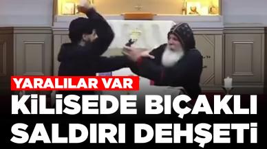 Kilisede ayin sırasında bıçaklı saldırı: Yaralılar var