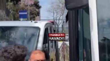 Kamyoneti yol kenarına bırakan şoför, trafiğin oluşmasına neden oldu!