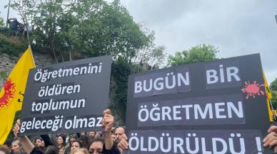 Öğretmenlerden İl Milli Eğitim Müdürlüğü önünde protesto: 'Eğitimde şiddete dur de'