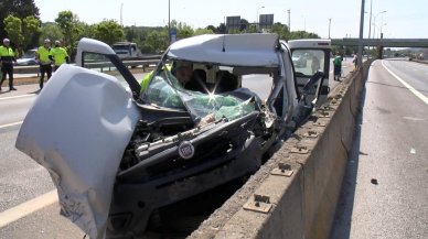 Pendik'te cip ile hafif ticari araç çarpıştı