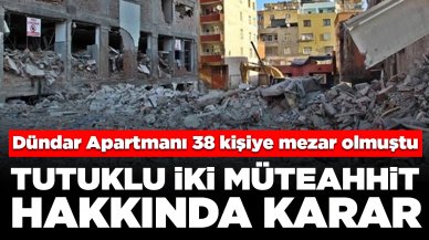 38 kişiye mezar olmuştu: Dündar Apartmanı davasında karar