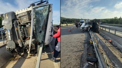 Kontrolden çıkan beton aracı kaza yaptı: 1 ölü, 1 yaralı