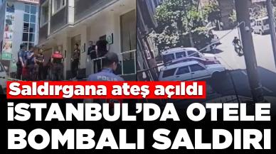 İstanbul'da otele el bombalı saldırı: Saldırgana ateş açıldı