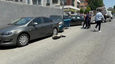 Ataşehir'de caddeyi savaş alanına çeviren kaza: Bir kişi son anda kurtuldu