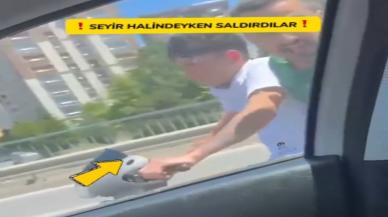 Yayaya yol verdi, trafik magandalarının saldırısına uğradı!