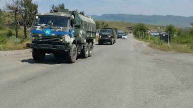 Karabağ'da geçici olarak yerleştirilen Rus Barış Gücü, bölgeden çıkış sürecini tamamlandı