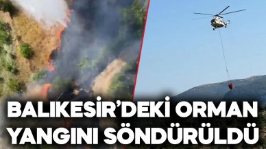 Balıkesir'deki orman yangını söndürüldü