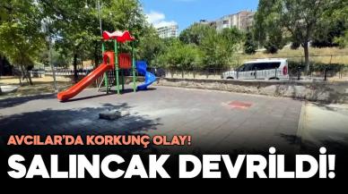 Avcılar'da korkunç olay! Çocukların oynadığı salıncak devrildi; 1 çocuk yaralandı