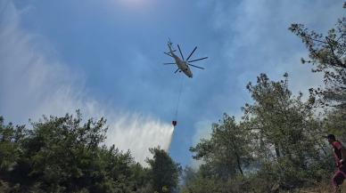 Hatay'da çıkan orman yangınına müdahale devam ediyor