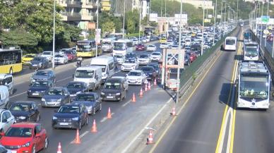 İstanbul’da 3 farklı yol çalışması trafiği durma noktasına getirdi