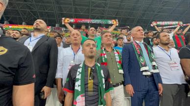 TFF Başkanı ve başkanlar Amedspor - İstanbulspor maçını taraftarlarla birlikte izledi