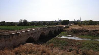 Tunca Nehri alarm veriyor! Su akışı durdu