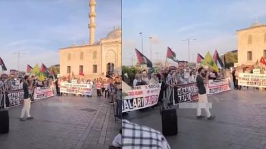 Eminönü Meydanı'nda Filistin'e destek eylemi