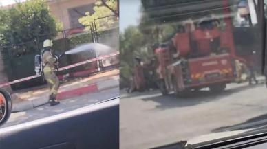 Kartal'da elektrik kabloları yangına neden oldu, itfaiye ekipleri sevk edildi