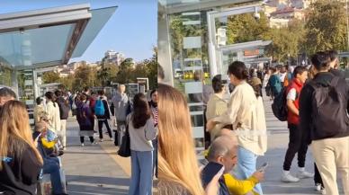 İstanbul'daki tramvay hattında aksamalar yaşanıyor