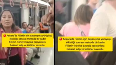 Filistin'e Destek yürüyüşü sonrası metroda tartışma: Tansiyon bir anda yükseldi, soluğu güvenlikte aldılar