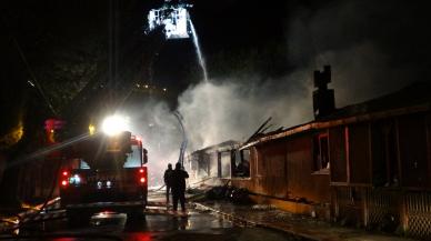 Restoran alev alev yandı, kullanılamaz hale geldi