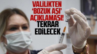 Zonguldak Valiliği'nden bozuk aşı açıklaması