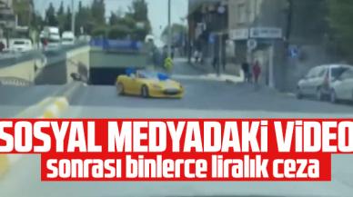 Sosyal medyada paylaşılan drift görüntüsüne 8 bin lira ceza