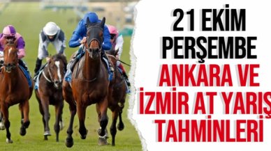 21 Ekim 2021 Perşembe İzmir ve Ankara At Yarışı Tahminleri (izle) - TAY TV ve TJK TV