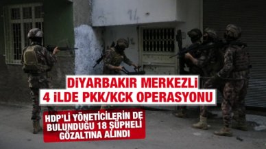 PKK/KCK'nın şehir yapılanmasına operasyon: 18 gözaltı