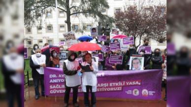 Üsküdar'da sağlık çalışanlarına yönelik şiddet protesto edildi