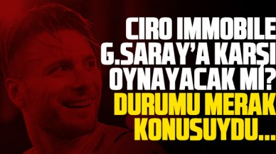 Ciro Immobile Galatasaray maçında oynayacak mı? Son durumu açıklandı