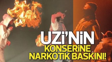 Uzi'nin konserine narkotik baskını