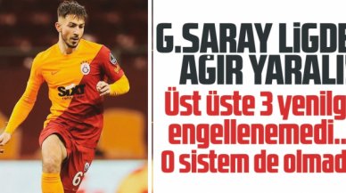 Galatasaray'da üst üste 3 yenilgi... O sistem de çare olmadı