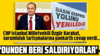 Özgür Karabat'tan sorumluluk tartışmasına pankartlı cevap: Yetki bakanlıkta!