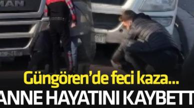 Güngören'de hafriyat kamyonu anne ve 2 çocuğuna çarptı: Anne hayatını kaybetti