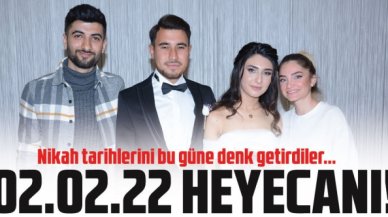 Kartal'da çiftlerin 02.02.22 heyecanı!