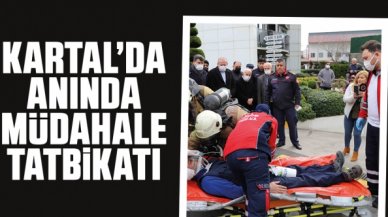 Kartal’da Yangın Anında Müdahale Tatbikatı Yapıldı