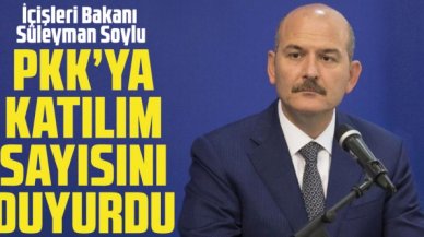 Bakan Süleyman Soylu: PKK'ya geçen yıl katılım sadece 51 kişi