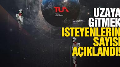 Uzaya gitmek için kaç kişi başvuru yaptı?