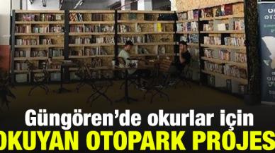 Güngören'de otoparkın bir kısmı kütüphaneye çevrildi