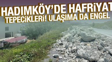 Hadımköy’de hafriyat tepcikleri! Ulaşıma bile engel…