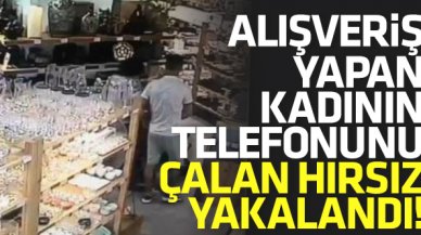 Bakırköy'de alışveriş yapan kadının telefonunu çalan hırsız yakalandı