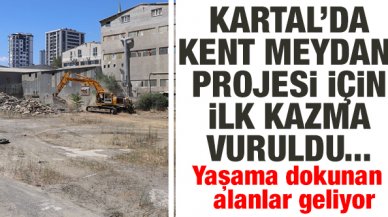 Cumhuriyet Kent Meydanı Projesi’nde ilk kazma vuruldu