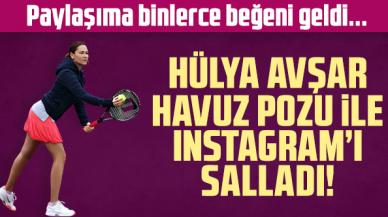 Hülya Avşar havuzdaki mayolu fotoğrafıyla Instagram'ı salladı