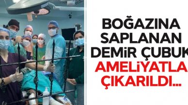 Bahçelievler'de çocuğun boğazına saplanan demir korkuluk ameliyatla çıkarıldı