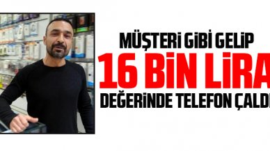 Avcılar'da müşteri gibi geldiği iş yerinden 16 bin liralık cep telefonu çaldı