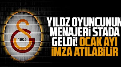 Galatasaray'da sürpriz golcü görüşmesi! Menajeri stada geldi...