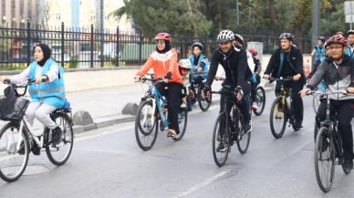 Sağlık için pedalladılar