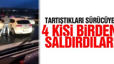 İncirli'de tartıştıkları sürücüye 4 kişi saldırdılar