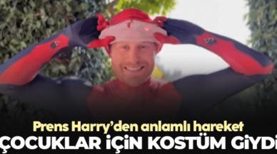 Prens Harry'den anlamlı hareket: Çocuklar için Örümcek Adam kılığına girdi