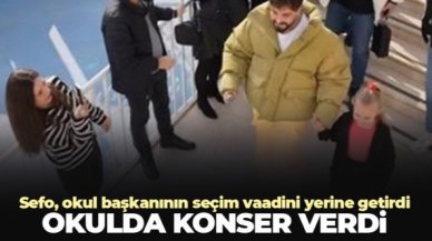 Sefo okul başkanının seçim vaadini yerine getirdi