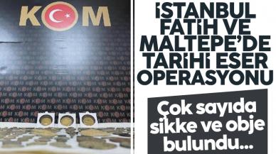 Maltepe ve Fatih'te tarihi eser operasyonu: 3 gözaltı