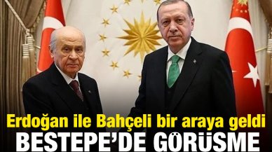 Cumhurbaşkanı Erdoğan, Bahçeli ile bir araya geldi